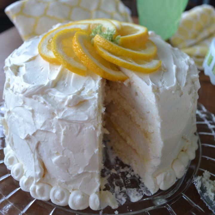 Triple Lemon Layer Cake - Chateau Elma