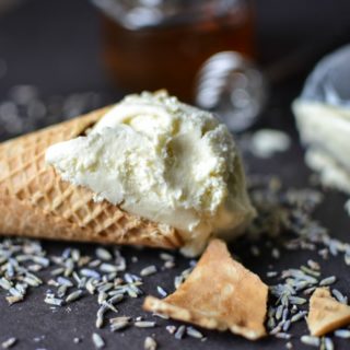 Homemade Lavender Honey Ice Cream Recipe