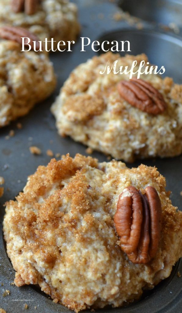 Butter pecan muffins