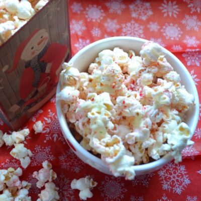 Festive Candy Cane Popcorn