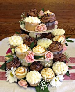 Whimsical Rustic Cupcake Tree