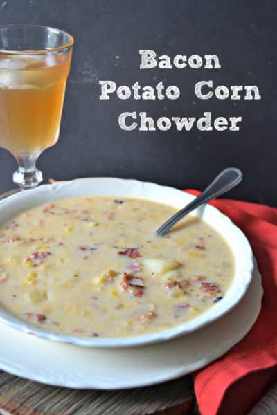 This potato bacon soup make a hearty meal on a cold day