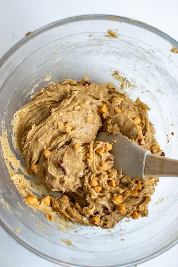 Batter to make blondies.