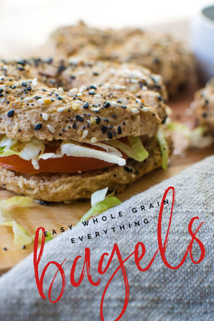 Simple Whole Wheat Everything Bagels In Under an Hour - Red Cottage ...