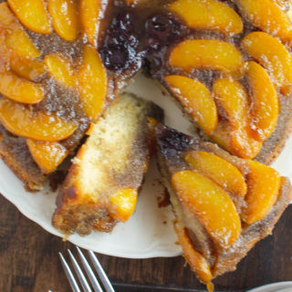 peach upside down cake