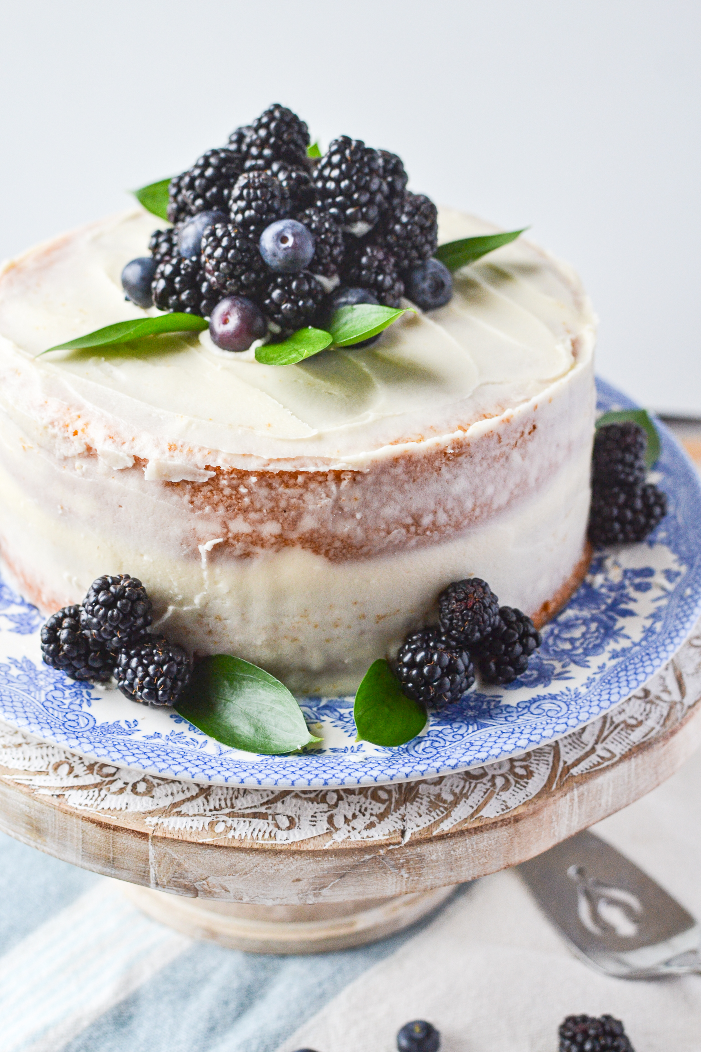 Vegan Lemon Blueberry Cake (With Lemon Glaze) - Any Reason Vegans