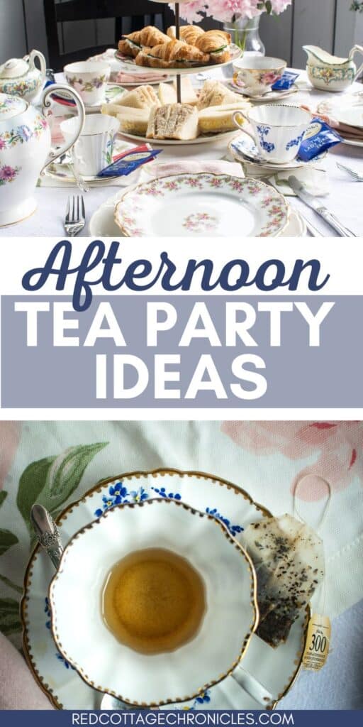 Pinterest Image for Afternoon Tea Party Ideas