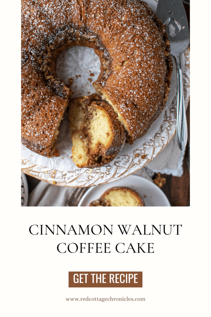 Cinnamon Walnut Coffee Cake Pinterest Pin